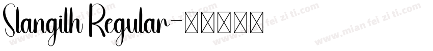Stangith Regular字体转换